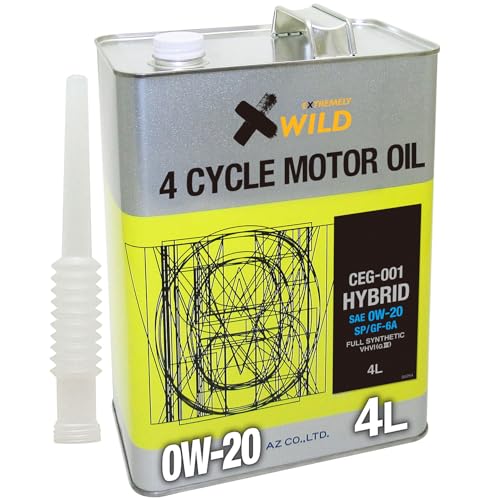 AZ (エーゼット) CEG-001 4輪用 エンジンオイル 4L 0W-20 SP HYBRID 100%化学合成油 VHVI 自動車用 EG754 1枚目 画像