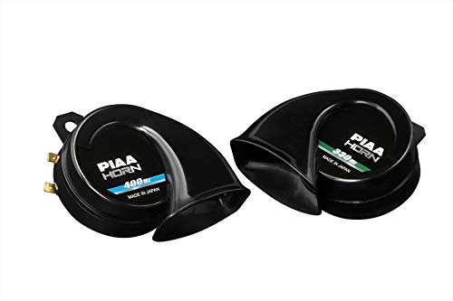 PIAA(ピア) ホーン 330Hz+400Hz スプアリア・バスホーン 超重低音 112dB 2個入 渦巻き型 車検対応 アースハーネス同梱 HO-9 中間 画像