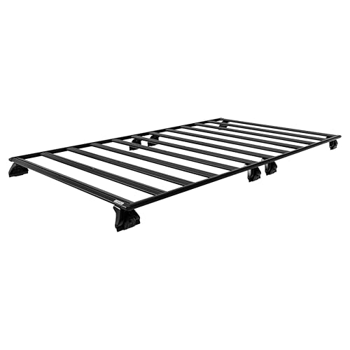 カーメイト(Carmate) inno(イノー) ハイエース/レジアスエース 標準ボディ 標準ルーフ (H2##系) 専用 ルーフラック アルミパネル 立体駐車場 対応 低い フラット inno製アタッチメントが取り付け可能 ブラック ルーフキャリア ベースキャリア カスタム パーツ フラット デッキベース 軽量 車種別専用 XL502 1枚目 画像