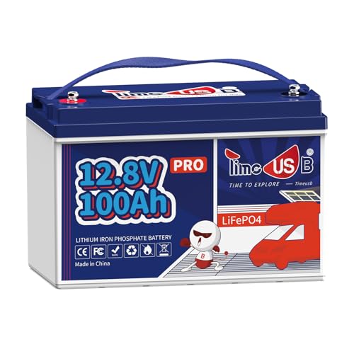 Timeusb リン酸鉄リチウムイオンバッテリー 12V 100Ah LiFePO4 1280Wh 小型 軽量 10年寿命 多重保護 直列並列 キャンピングカー 車中泊 防災対策 オフグリッド ソーラーシステム PSE認証取得 1枚目 画像