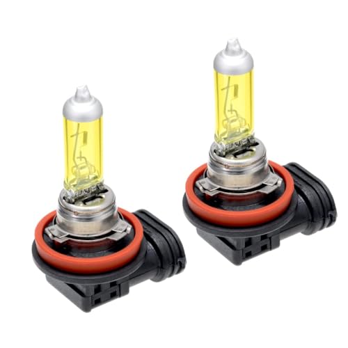 M's Basic by IPF ヘッドライト フォグランプ ハロゲン 車用 H8 2450K イエロー 12V用 2本入 車検対応 霧・雪・悪天候に強い 高効率 AMZ-HB248 画像1