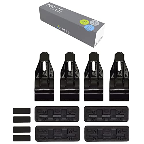 Terzo テルッツォ (by PIAA) ベースキャリア 車種別取付ホルダーセット 4個入 ブラック 【TOYOTA シエンタ/シエンタハイブリッド 年式:R4.8~ 型式:MXPL1# 他】 EH464 画像1