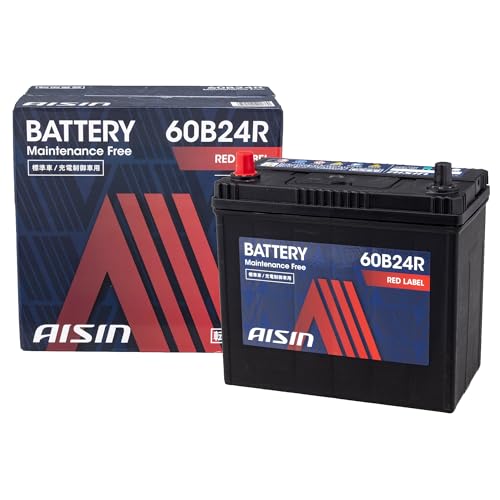 アイシン(AISIN) 車用 バッテリー 60B24R (55B24R 46B24R) 標準車/充電制御車対応 RED LABEL BTRAZ-9060B24R 画像1