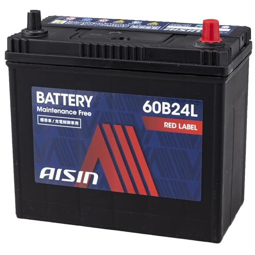 アイシン(AISIN) 車用 バッテリー 60B24L (55B24L 46B24L) 標準車/充電制御車対応 RED LABEL BTRAZ-9060B24L 最後 画像