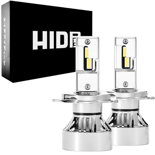 HID屋 H4 LED ヘッドライト 49600cd(カンデラ) 爆光 ホワイト 車検対応 12V 24V 2本1セット Mシリーズ プレミアム 画像1