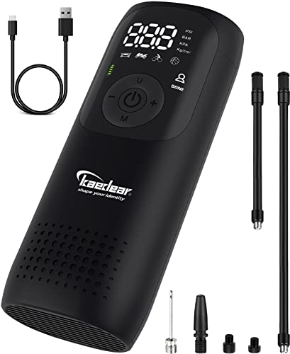 Kaedear(カエディア) バイク 空気入れ バイク用 エアポンプ 電動 エアーポンプ 電動空気入れ 充電式 usb スマートエアポンプ 2000mah×2 合計4000mah/14.8wha 150PSI typeC オートバイ 自転車 車 モバイルコンプレッサー KDR-AP1 画像1