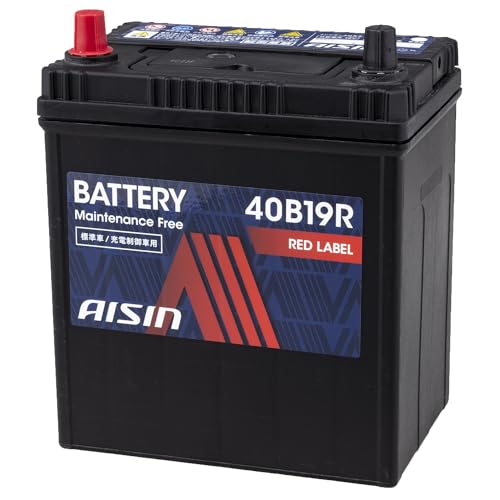 アイシン(AISIN) 車用 バッテリー 40B19R (38B19R 34B19R) 標準車/充電制御車対応 RED LABEL BTRAZ-9040B19R 最後 画像