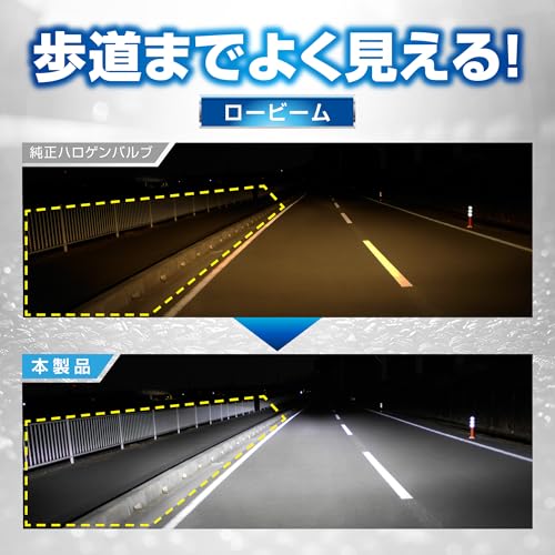カーメイト GIGA 車用【LED ヘッドライト】 C5500 シリーズ 6000K 【 H4 】Hi 5500lm / Lo 4500lm 見やすいワイド配光 BW571 中間 画像