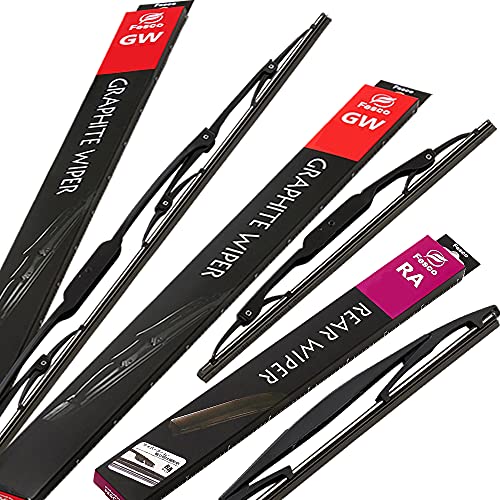 【フロント&リア 3本セット】 ワイパー ワイパーブレード 3本 650mm 300mm リア350mm グラファイト セレナ ランディ C26 FC26 NC26 FNC26 HC26 HFC26 SC26 SNC26 日産 スズキ FESCO フェスコ GW6530RA35 1枚目 画像