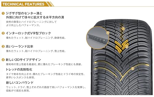 PIRELLI(ピレリ) オールシーズン 225/45R17 CINTURATO ALL SEASON SF 3 94W XL タイヤのみ・ホイールなし 4本セット 4311000 中間 画像