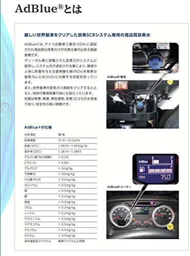 【20L】 アドブルーAdBlue 高品位尿素水 ノズル付属 尿素水 日本製 アドブルー20リットル 中間 画像