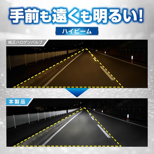 カーメイト GIGA 車用【LED ヘッドライト】 C5500 シリーズ 6000K 【 H4 】Hi 5500lm / Lo 4500lm 見やすいワイド配光 BW571 中間 画像